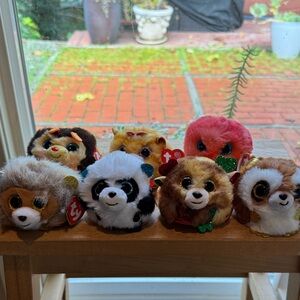 Set of TY Puffies - 7 total